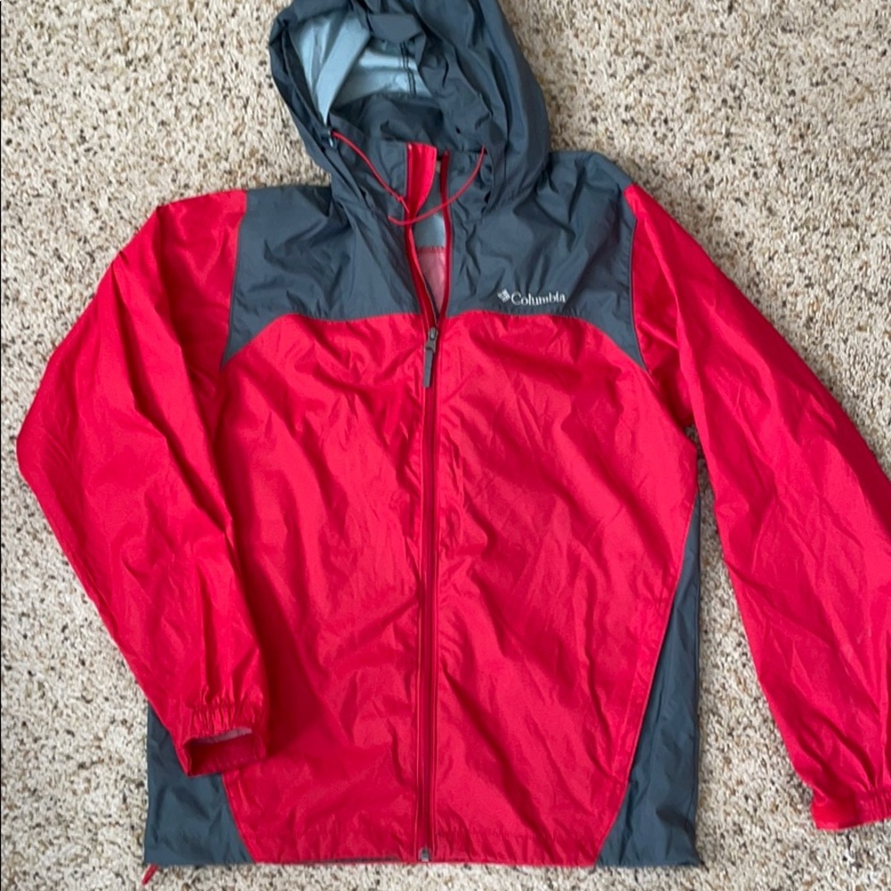 Columbia rain jacket with hood size S